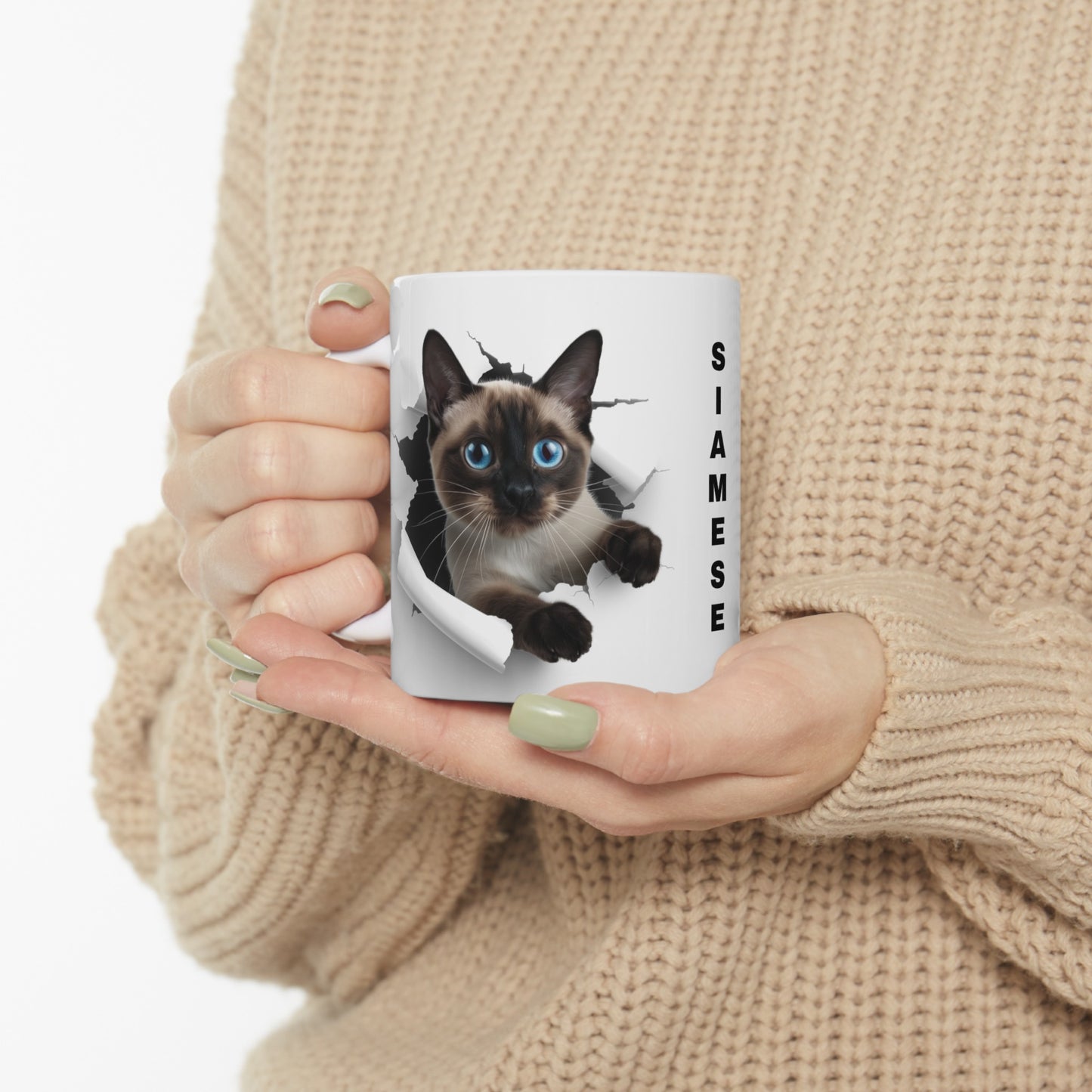 Cats - Siamese - 1 - Ceramic Mug, (11oz, 15oz)