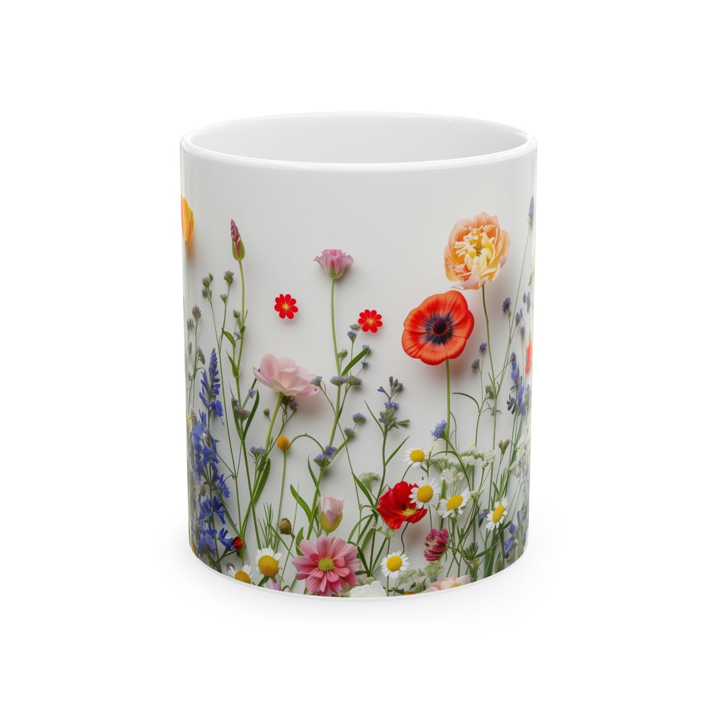 Wild Flowers 4 - Ceramic Mug, (11oz, 15oz)