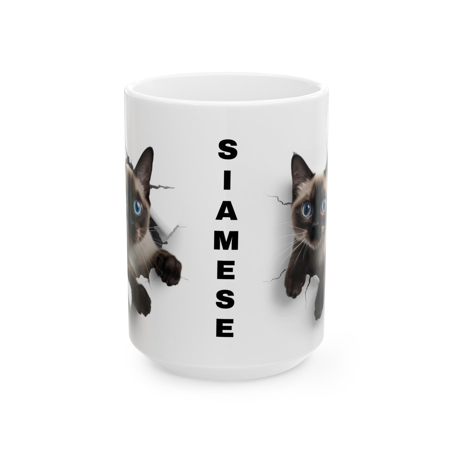 Cats - Siamese - 1 - Ceramic Mug, (11oz, 15oz)