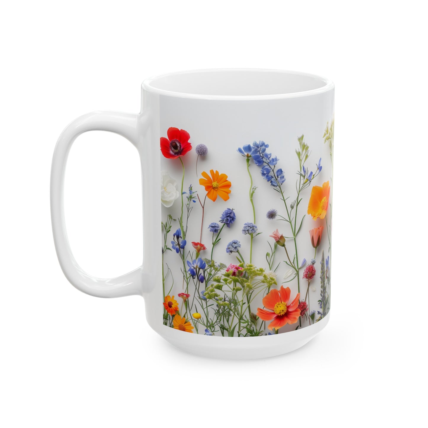 Wild Flowers 2 - Ceramic Mug, (11oz, 15oz)