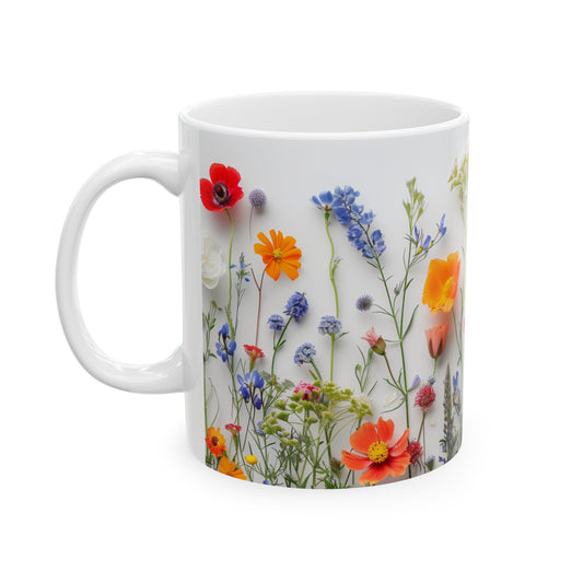 Wild Flowers 2 - Ceramic Mug, (11oz, 15oz)