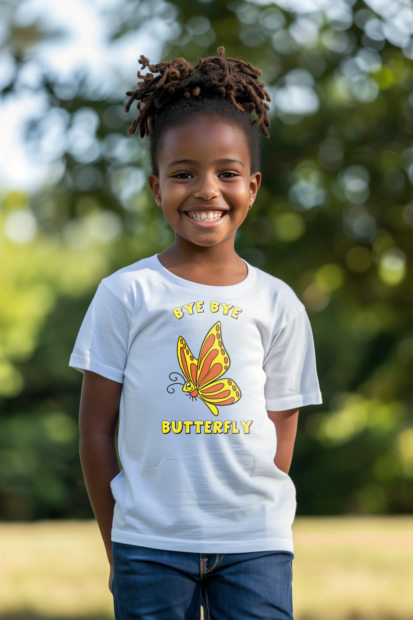 "Bye Bye Butterfly" - Kids Heavy Cotton™ Tee