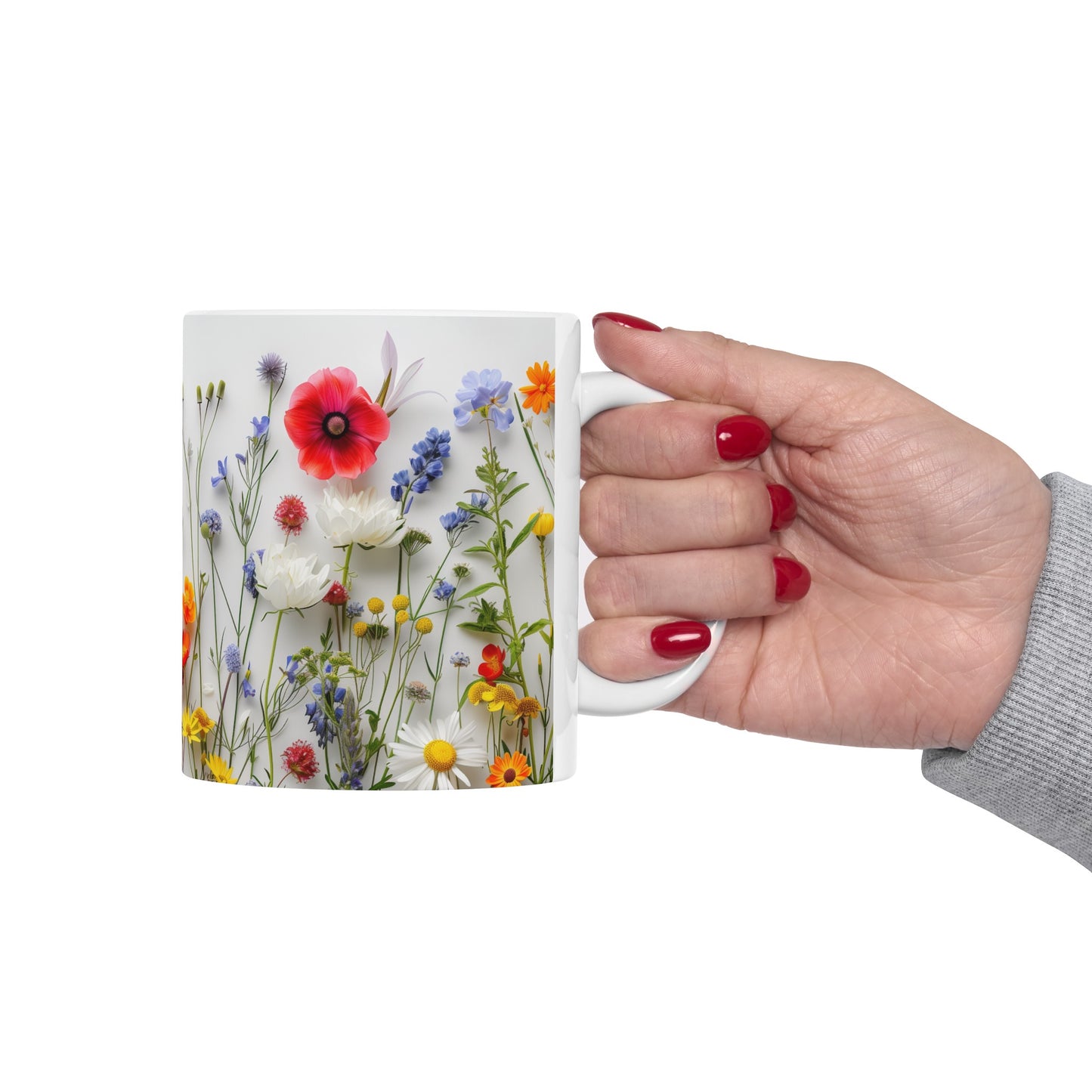 Wild Flowers 2 - Ceramic Mug, (11oz, 15oz)