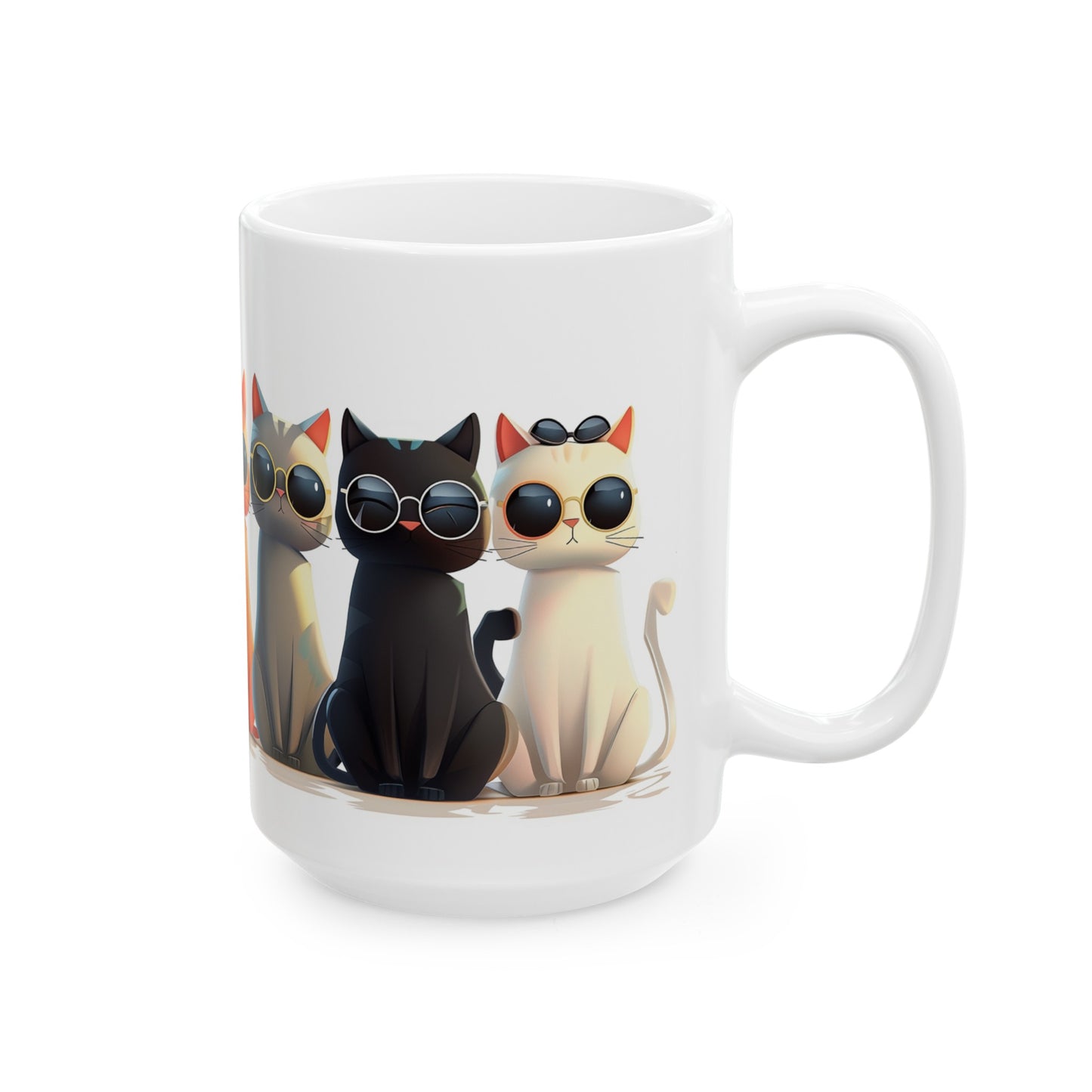 Cats 1 - Ceramic Mug, (11oz, 15oz)