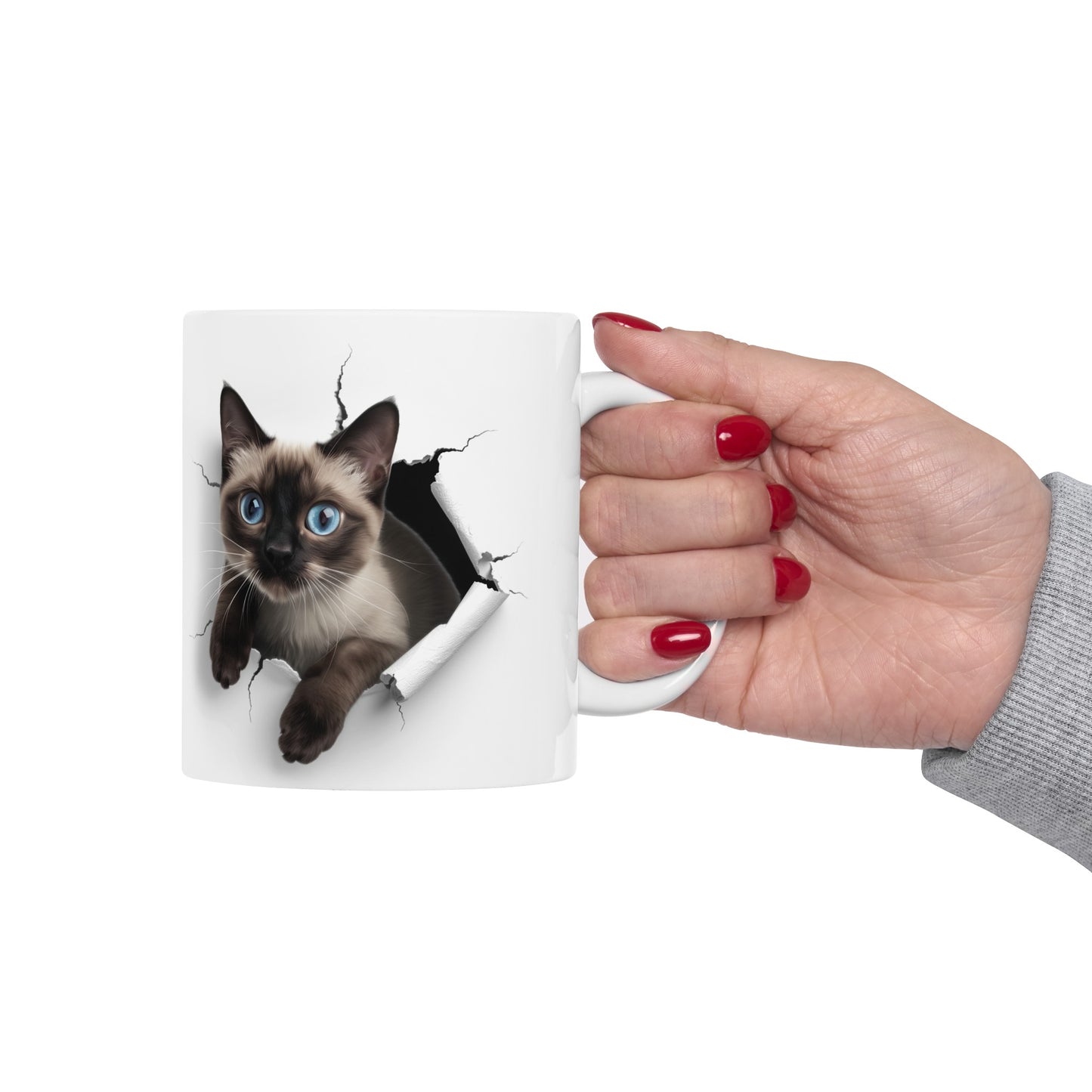 Cats - Siamese - 1 - Ceramic Mug, (11oz, 15oz)