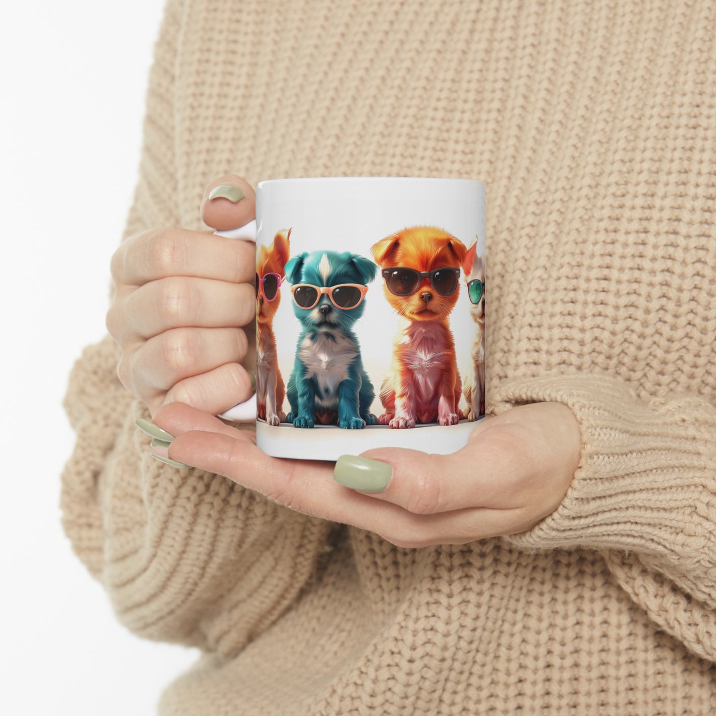 Puppies 1 - Ceramic Mug, (11oz, 15oz)