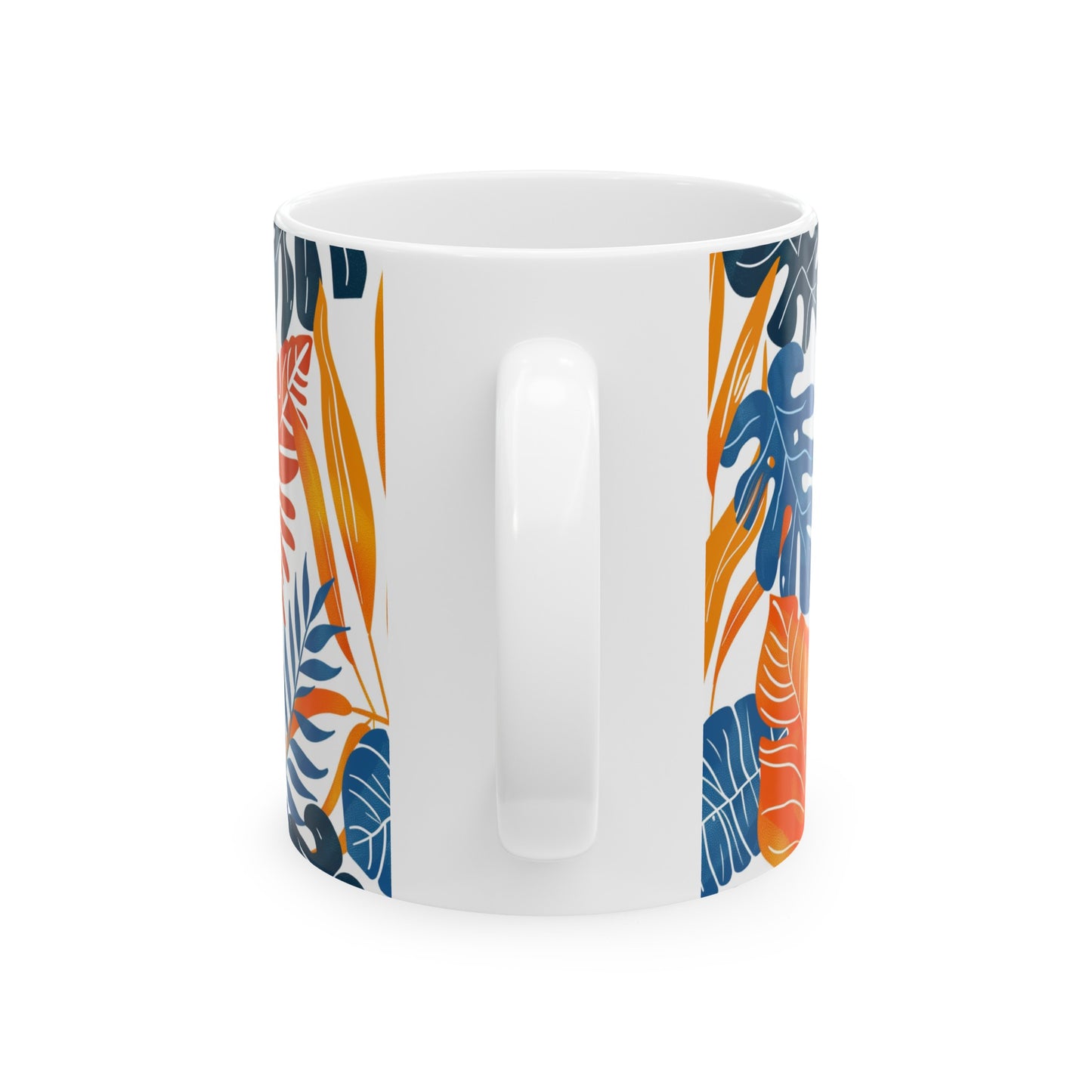 Tropical Leaves 3 - Ceramic Mug, (11oz, 15oz)