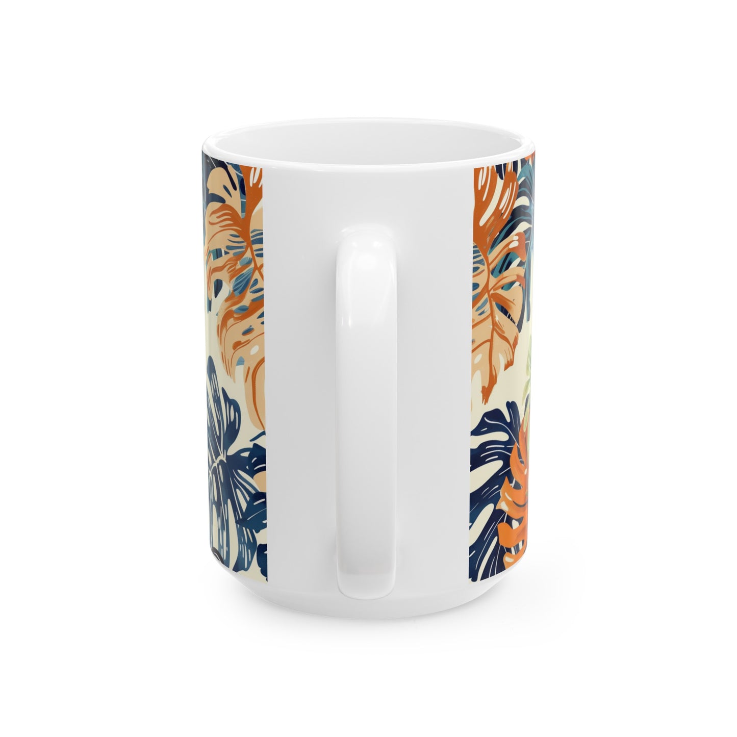 Tropical Leaves 2 - Ceramic Mug, (11oz, 15oz)