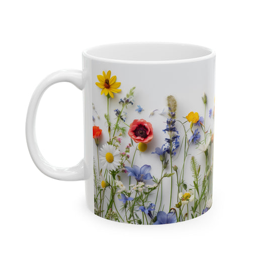 Wild Flowers 3 - Ceramic Mug, (11oz, 15oz)