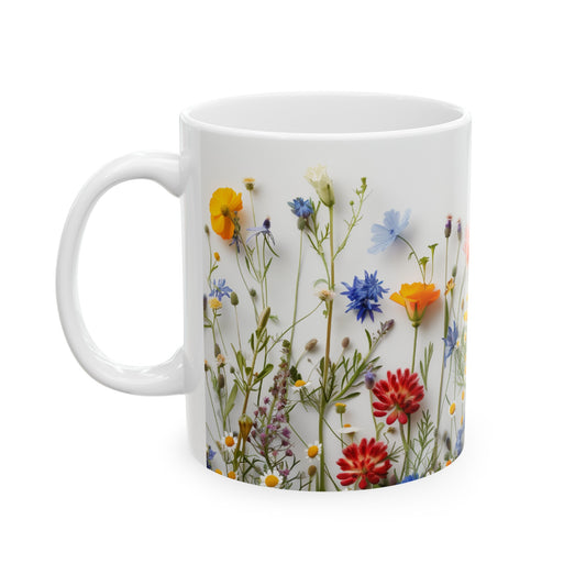 Wild Flowers 1 - Ceramic Mug, (11oz, 15oz)