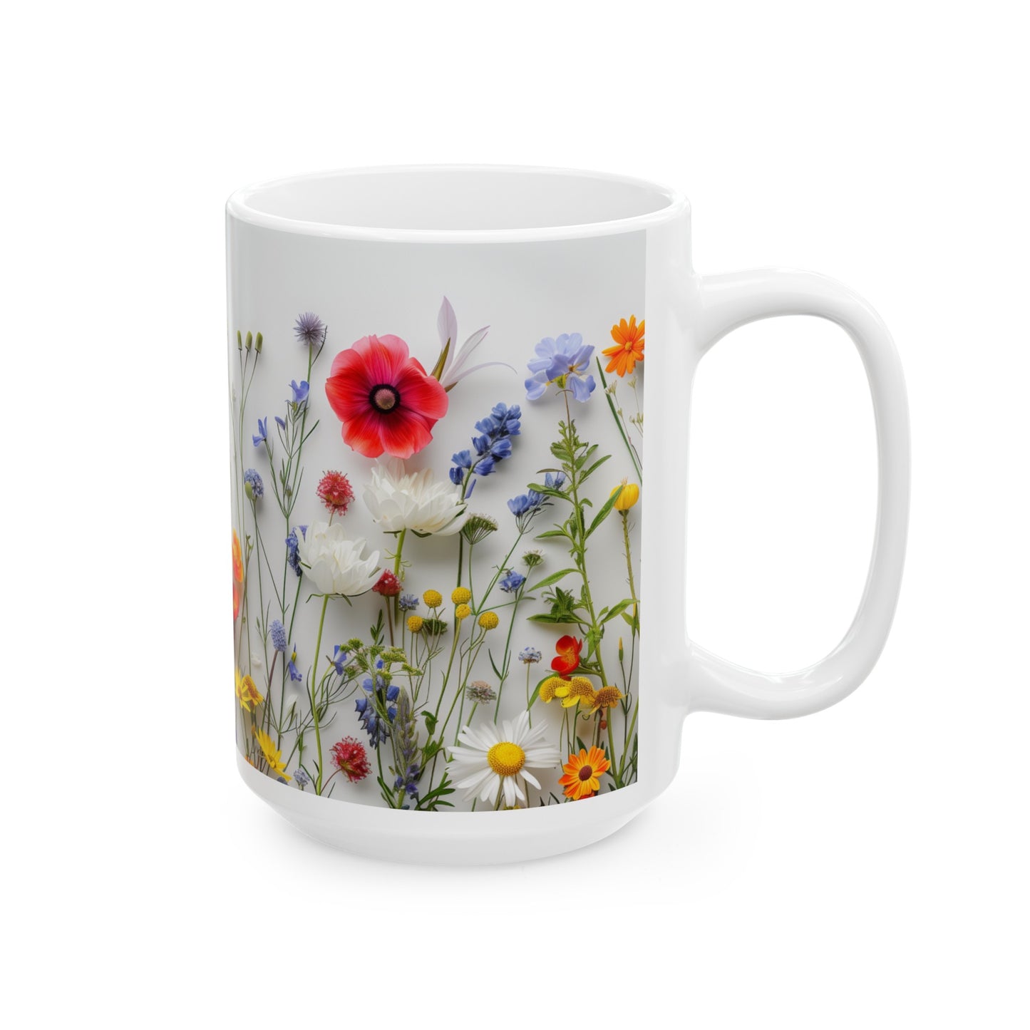 Wild Flowers 2 - Ceramic Mug, (11oz, 15oz)