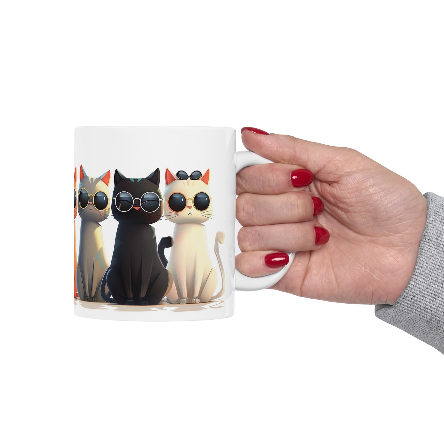 Cats 1 - Ceramic Mug, (11oz, 15oz)